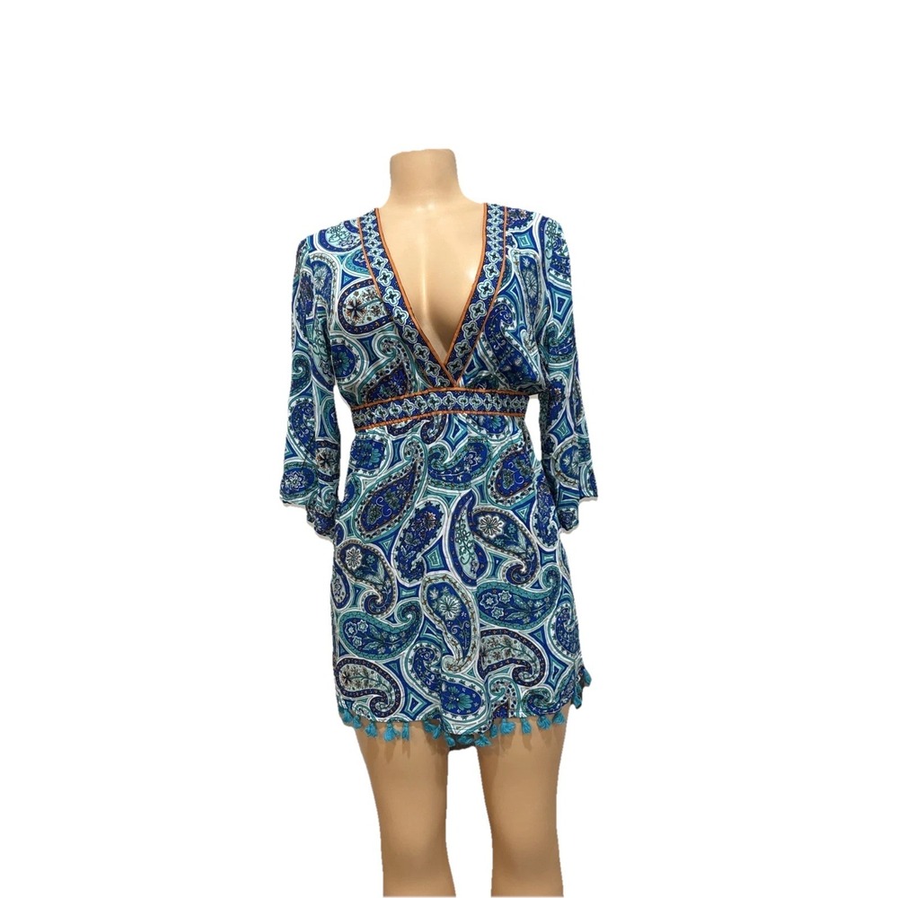 Trina‎ Turk Provence Paisley Swim Cover Dress N.W.O.T   One Defect See Pictures